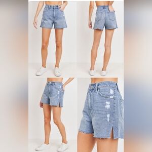 Super High Rise Denim Shorts